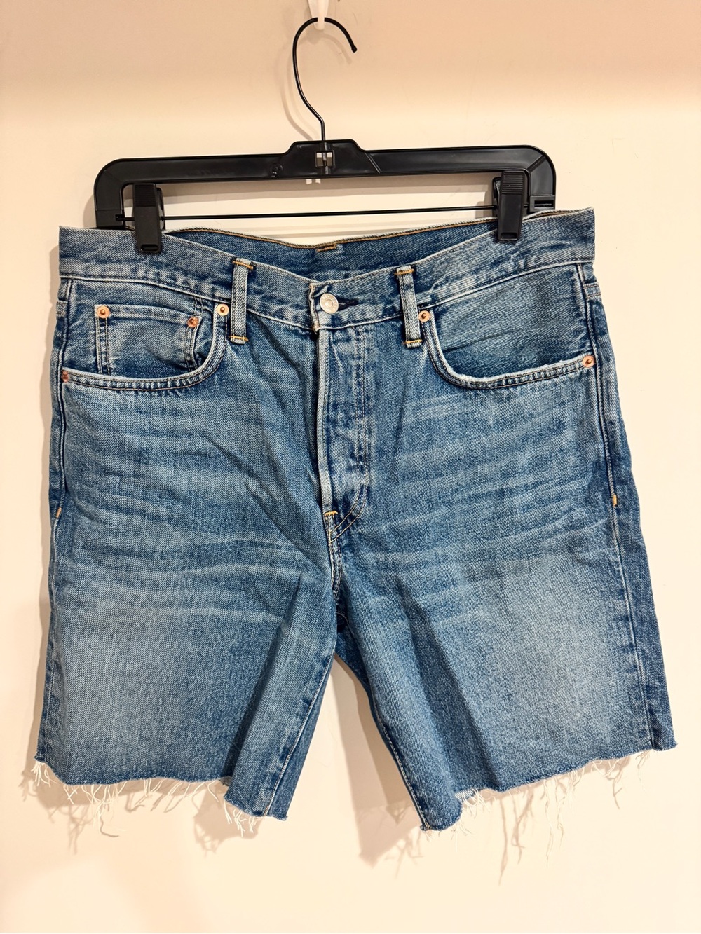 Buck Mason Montecito Denim Cut-offs in BLUE